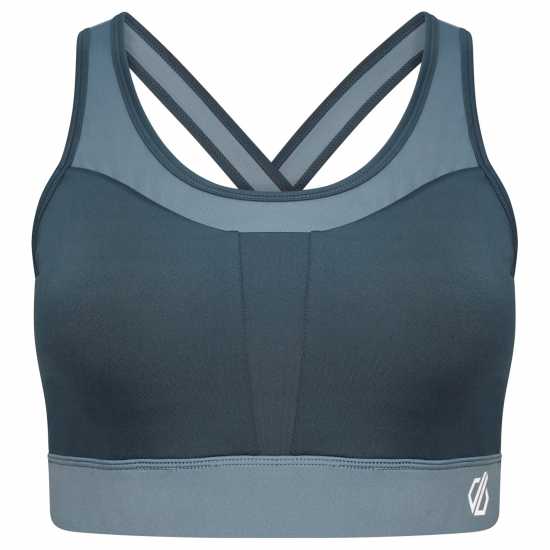 Dare2B Dare 2B 2B Mantra Sports Bra Low Impact Womens Оранжево-сиво/Синьо Спортни сутиени