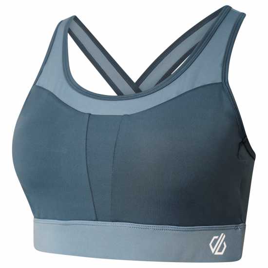 Dare2B Dare 2B 2B Mantra Sports Bra Low Impact Womens Оранжево-сиво/Синьо Спортни сутиени