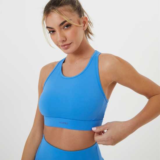 Usa Pro Core Racer Back Sports Bra Соник Син Спортни сутиени