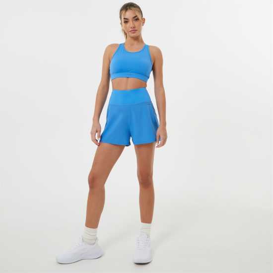 Usa Pro Core Racer Back Sports Bra Соник Син Спортни сутиени