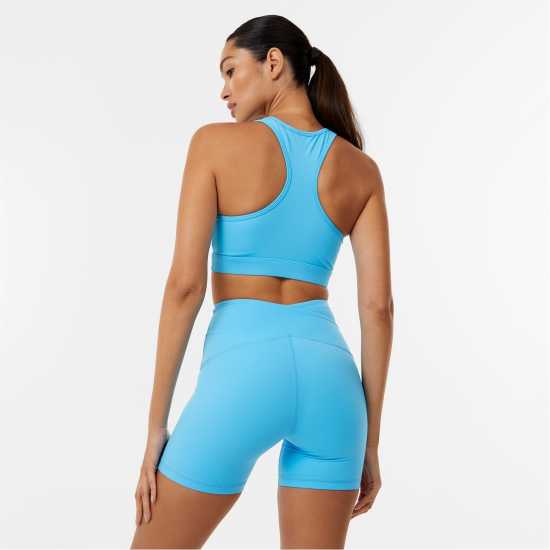 Usa Pro Core Racer Back Sports Bra Аква Спортни сутиени