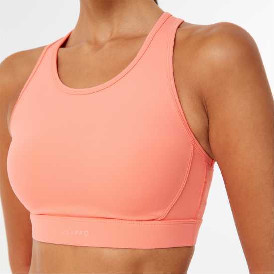 Workwear Спортен Сутиен За Средно Натоварване Usa Pro Medium Sports Bra Coral Спортни сутиени