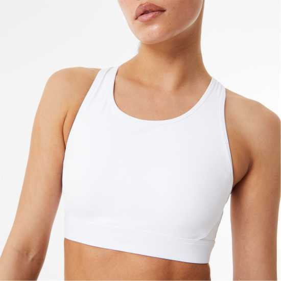 Usa Pro Core Racer Back Sports Bra Бяло Спортни сутиени