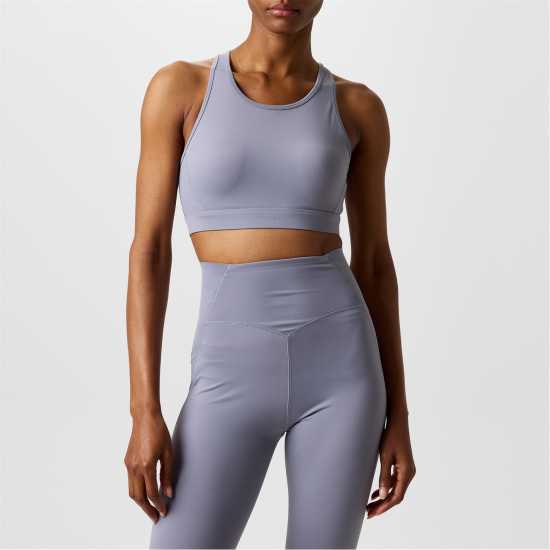 Usa Pro Core Racer Back Sports Bra Сребърна куршума 