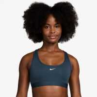 Nike Pro Swoosh Medium-Support Sports Bra Womens Армейска нави Спортни сутиени