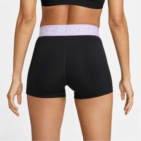 Nike Дамски Шорти Pro Three Inch Shorts Womens Black/Lilac Дамски клинове за фитнес