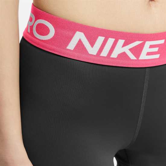 Nike Дамски Шорти Pro Three Inch Shorts Womens Черно / Розово Дамски клинове за фитнес