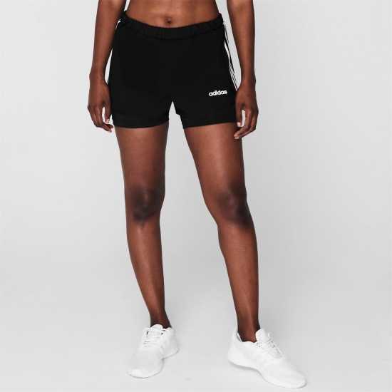 Adidas Дамски Шорти 2-In-1 Shorts Womens Черно/Бяло Дамски клинове за фитнес