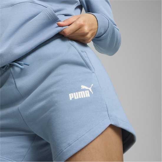 Puma Fleece Jogger Shorts Women's Бяло/Синьо 