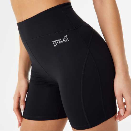 Дамски Шорти Everlast Contour Panel Shorts Womens Черно Дамски клинове за фитнес