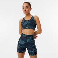 Дамски Шорти Everlast Contour Panel Shorts Womens Строб Печат Дамски клинове за фитнес