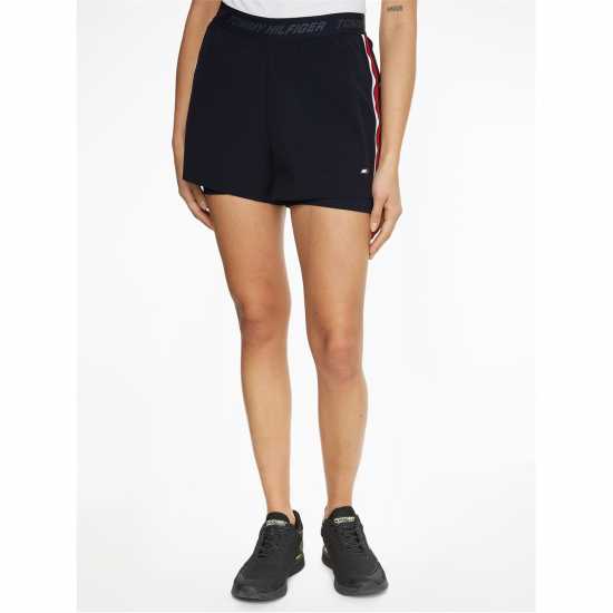 Tommy Sport Regular Sorona Rwb 2-In-1 Short  Дамски клинове за фитнес