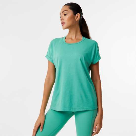 Usa Pro Short Sleeve Sports T-Shirt Womens dusky green Атлетика