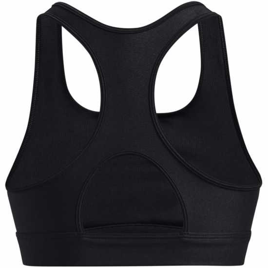 Under Armour Heatgear Armour Mid Padless Sports Bra Womens Черно/Бяло Спортни сутиени