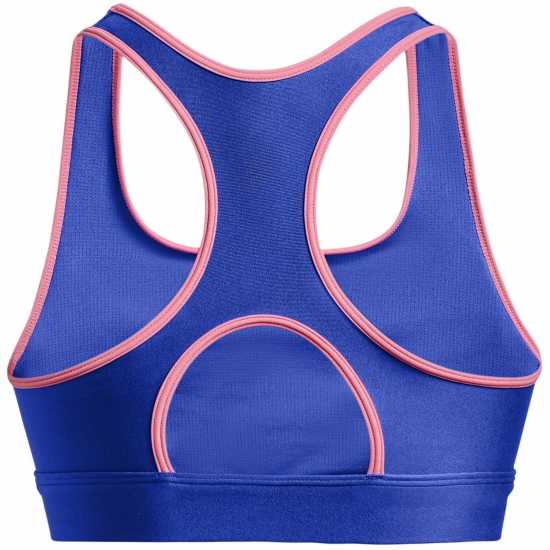 Under Armour Heatgear Armour Mid Padless Sports Bra Womens Синьо Спортни сутиени