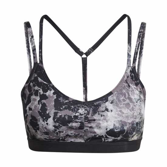 Adidas Yoga Essentials Studio Light-Support Allover Print Low Impact Sports Bra Womens  Спортни сутиени