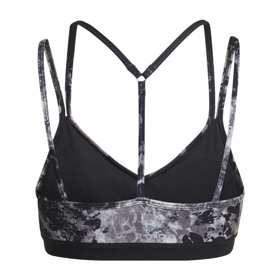 Adidas Yoga Essentials Studio Light-Support Allover Print Low Impact Sports Bra Womens  Спортни сутиени