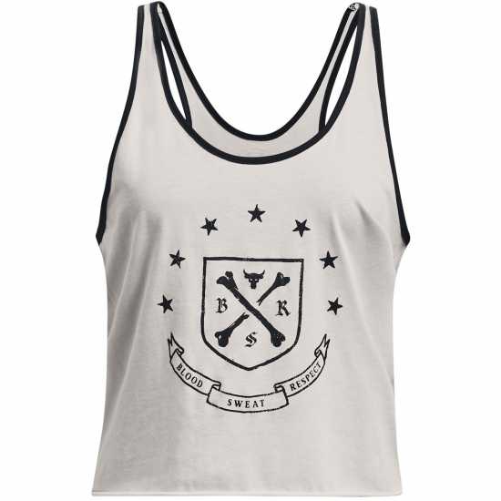 Under Armour Armour Pjt Rck Q3 Arena Tank Gym Vest Womens Бяла глина Атлетика