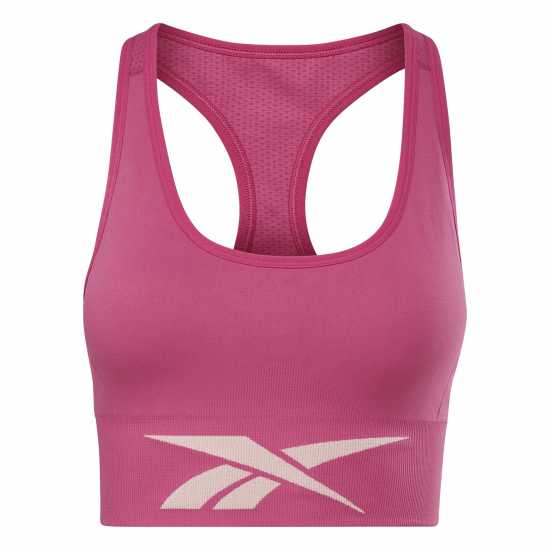 Reebok Work Seamless Sports Bra Полу гордо розово Спортни сутиени