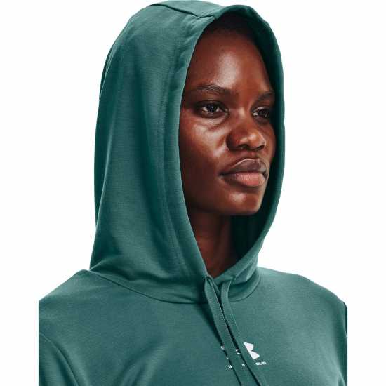 Under Armour Armour Rival Terry Oth Hoodie Womens Зелено Дамски суичъри и блузи с качулки