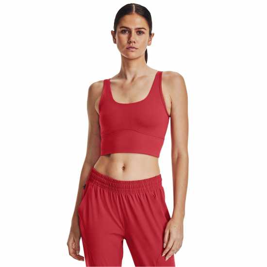 Under Armour Meridian Fitted Crop Tank Womens Червено Атлетика