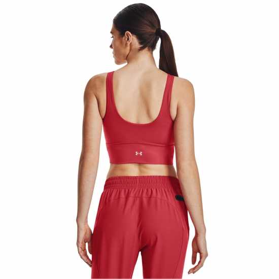 Under Armour Meridian Fitted Crop Tank Womens Червено Атлетика