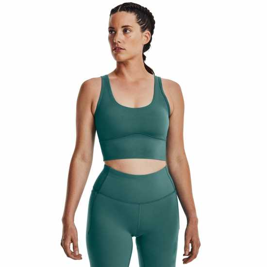 Under Armour Meridian Fitted Crop Tank Womens Зелено Атлетика