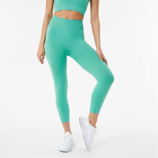 Usa Pro Seamless Capri Cropped Leggings dusky green Йога