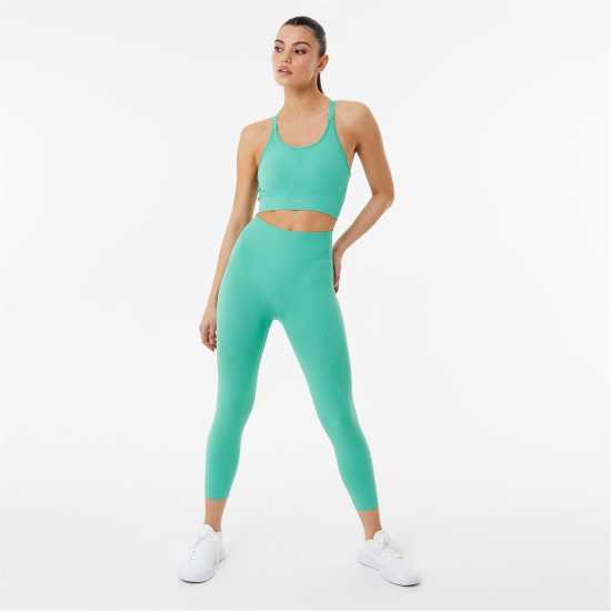 Usa Pro Seamless Capri Cropped Leggings dusky green Йога