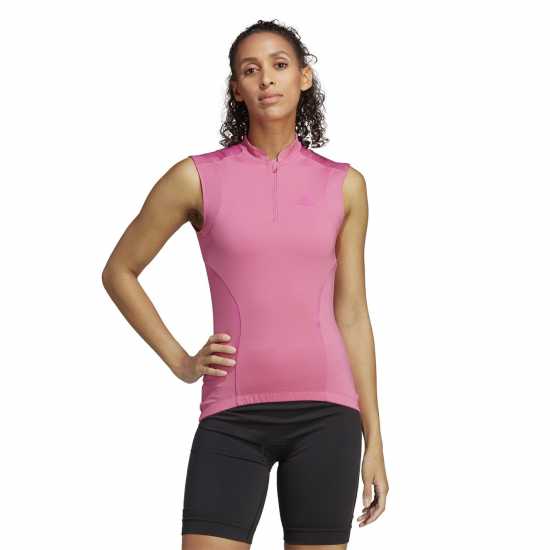 Adidas The Sleeveless Cycling Top Womens  Дамски горнища с цип