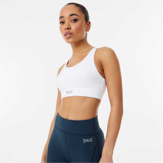 Everlast Medium Support Sports Bra Womens Бяло Спортни сутиени