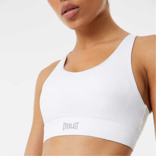 Everlast Medium Support Sports Bra Womens Бяло Спортни сутиени