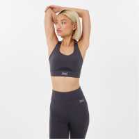 Everlast Medium Support Sports Bra Womens Акула сива мрежа Спортни сутиени