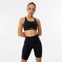 Everlast Medium Support Sports Bra Womens Черна мрежа Спортни сутиени