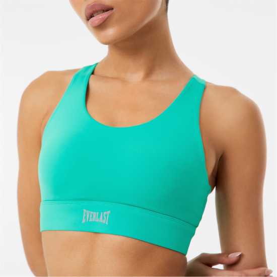 Everlast Medium Support Sports Bra Womens Холи зелено Спортни сутиени