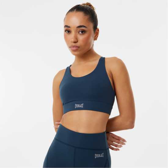 Everlast Medium Support Sports Bra Womens Полунощ Спортни сутиени