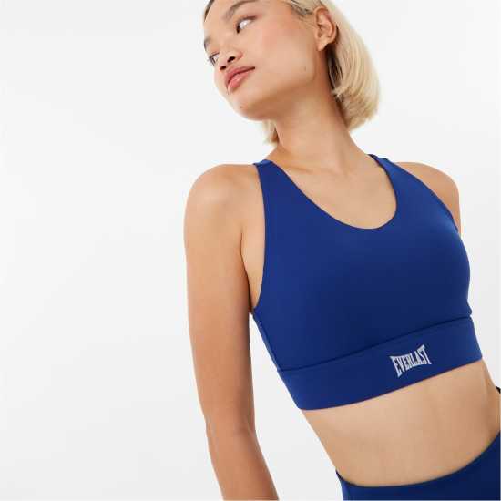 Everlast Medium Support Sports Bra Womens Синьо Спортни сутиени