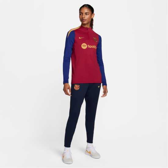 Nike Fc Barcelona Dri-Fit Strike Drill Top Womens  Дамски горнища с цип