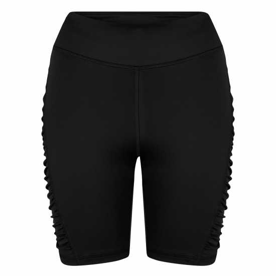 Reebok Дамски Шорти Studio Ruched High Rise Legging Shorts Womens Gym Short  Дамски клинове за фитнес