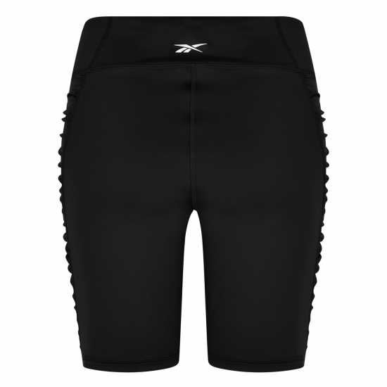 Reebok Дамски Шорти Studio Ruched High Rise Legging Shorts Womens Gym Short  Дамски клинове за фитнес