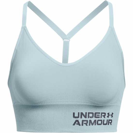 Under Armour Seamless Sports Bra Light Blue Спортни сутиени