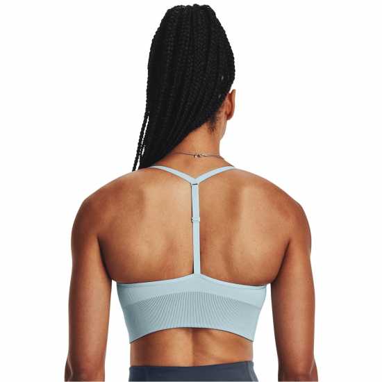 Under Armour Seamless Sports Bra Light Blue Спортни сутиени