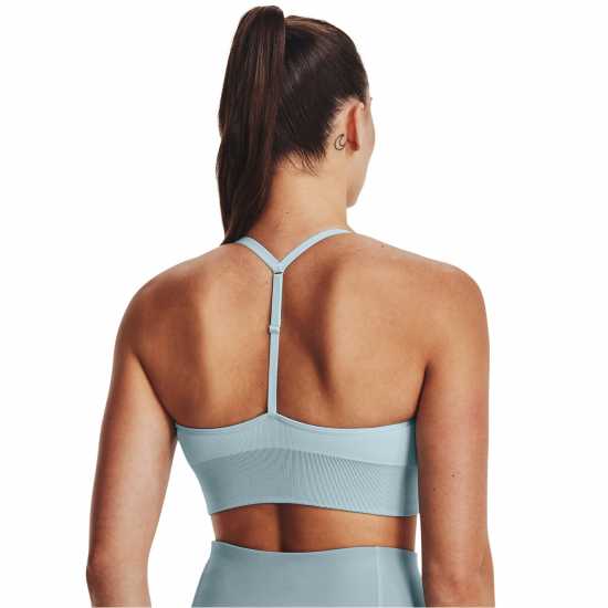 Under Armour Seamless Sports Bra Light Blue Спортни сутиени