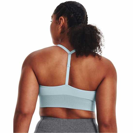 Under Armour Seamless Sports Bra Light Blue Спортни сутиени