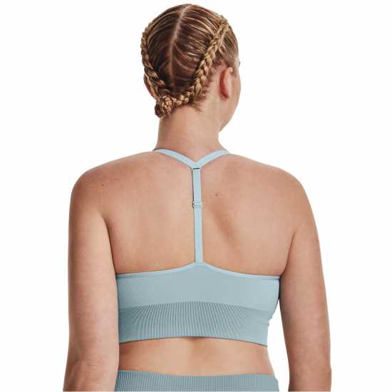 Under Armour Seamless Sports Bra Light Blue Спортни сутиени