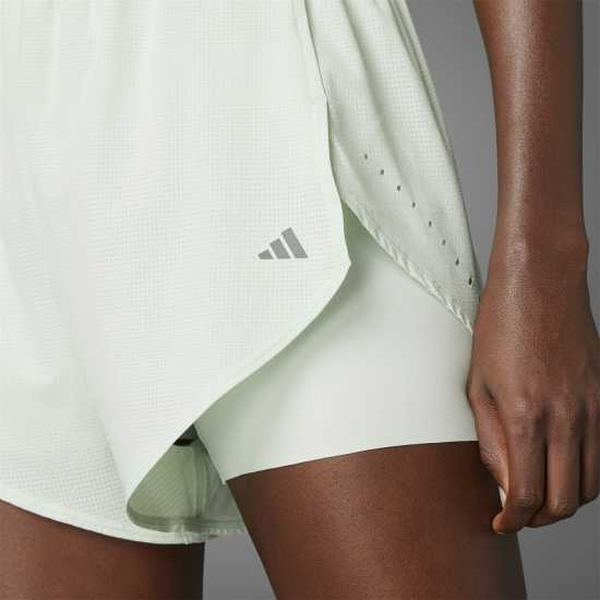 Adidas Дамски Шорти Designed For Training Hiit 2-In-1 Shorts Womens Линена зелена Атлетика