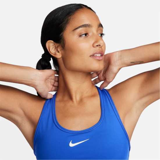 Nike Swoosh Medium Support Women's Padded Sports Bra Хипер Роял Спортни сутиени