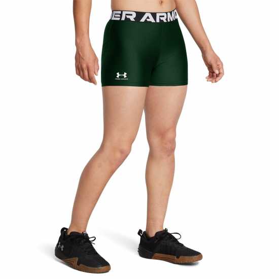 Under Armour Дамски Шорти Heatgear® Authentics 3 Inch Shorts Womens Горско зелено Дамски къси панталони