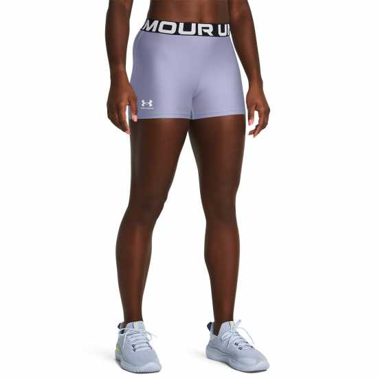 Under Armour Дамски Шорти Heatgear® Authentics 3 Inch Shorts Womens Целест Дамски къси панталони