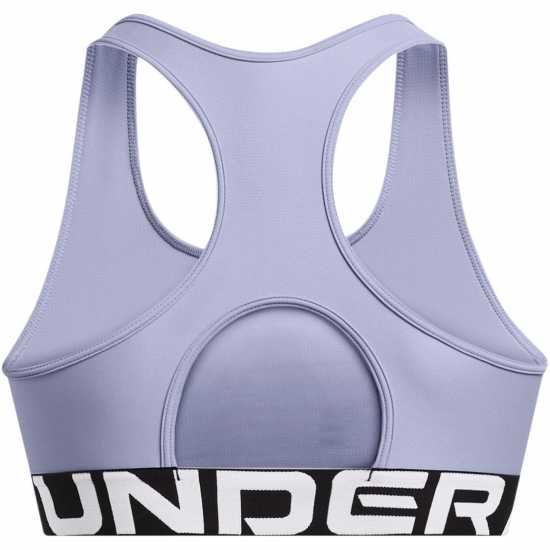 Under Armour Heatgear Authentics Medium Support Sports Bra Womens Целест Спортни сутиени